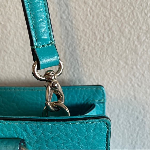 ❌SOLD❌ Kate Spade Perri Lane Satchel Turquoise - Picture 9 of 14